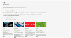 Desktop Screenshot of designforum.at