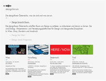 Tablet Screenshot of designforum.at