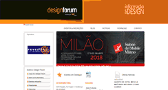 Desktop Screenshot of designforum.com.br