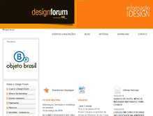 Tablet Screenshot of designforum.com.br